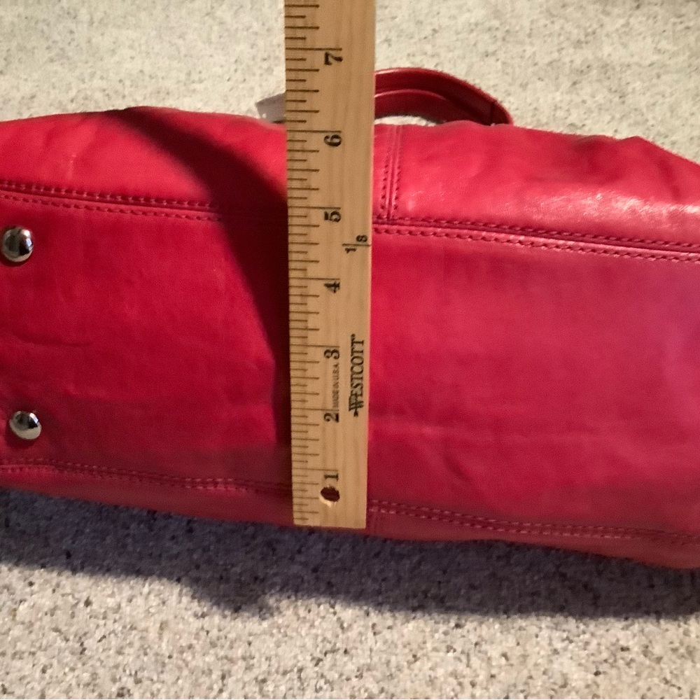 Coach Garnet Leather Turn Lock NWT #G0973-13924 SV/DarkBerry - Picture 6 of 14